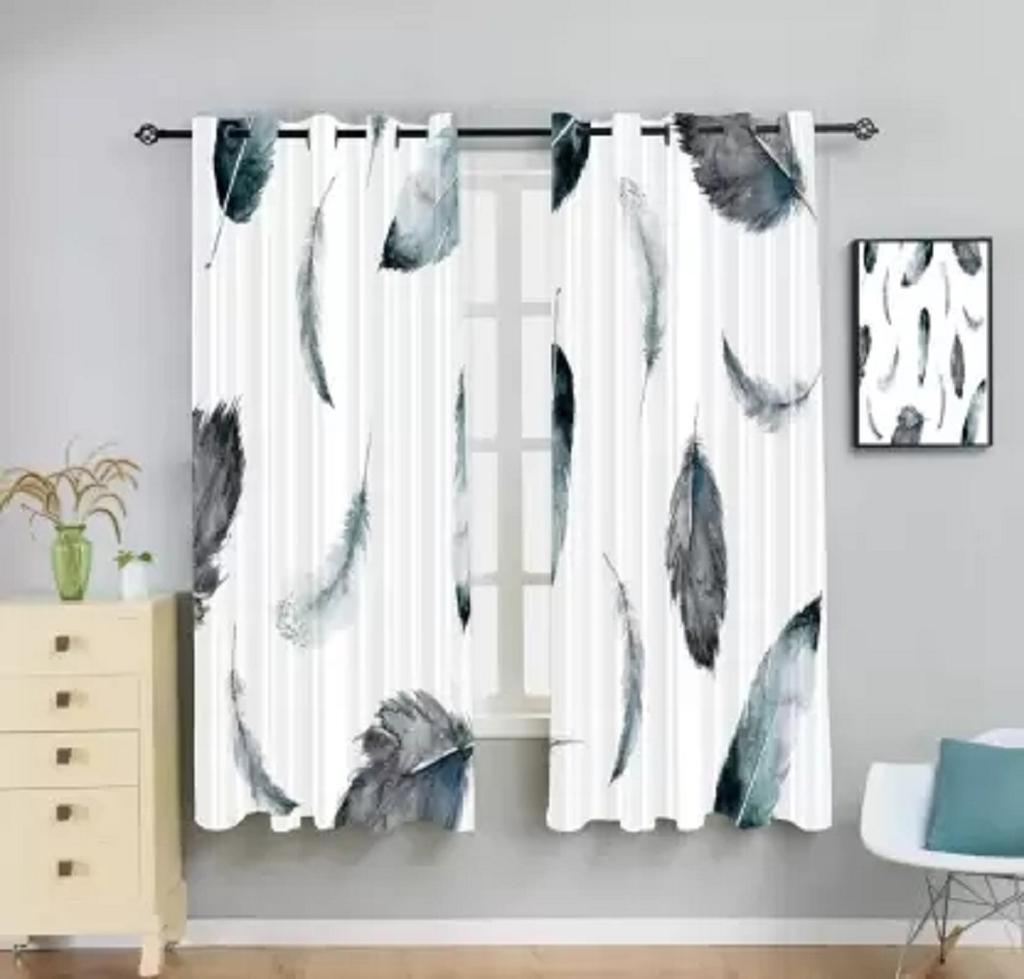 Graue elegante Federvorhänge Vorhänge Schlafzimmer Ösen Vorhänge für Wohnzimmer Küche Vorhang Luxus Jalousien für Fenster