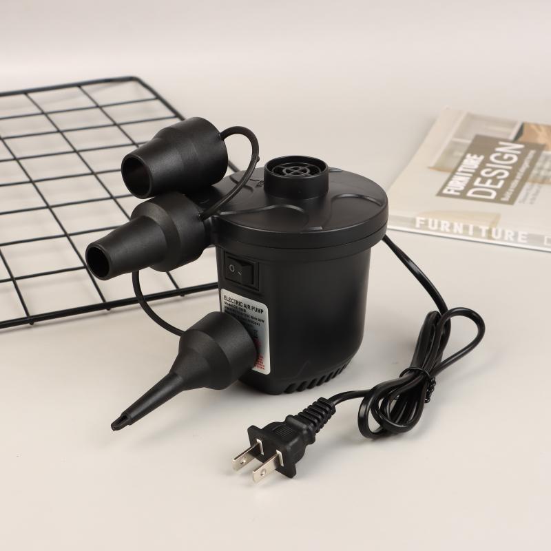 50W Electric Air Pump With 3 Nozzles,Quick 5000Pa Air Pump Inflator Deflator For Air Mattress Beds Pool Toys Raft Vacuum Bag