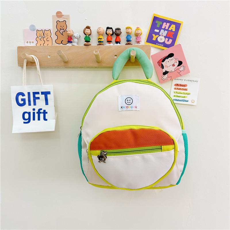 Trendy Korean Style Kids Backpack With Removable Sling Bag For Boys And Girls In Blue Pink Orange And White