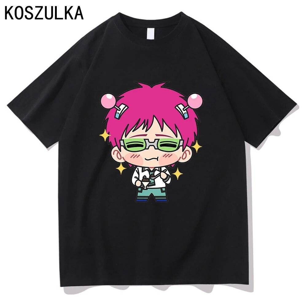 Hot Anime Saiki K T-shirt High Quality Cotton Tee Shirt Summer T Shirts Graphic Sudaderas Kusuo Unisex/women Hip Hop Sweatshirts Unisex
