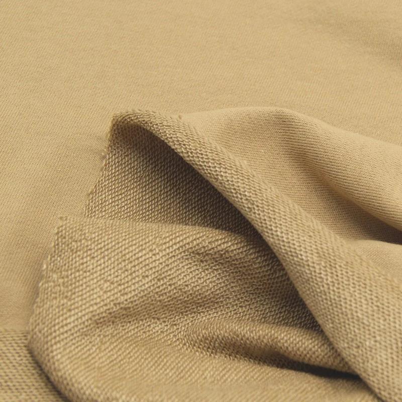 100x160cm Elastic Pure Cotton Knitted Terry Fabric Thick Loopback French Terry Fabric For Sewing Hoodie Sports Pants Sweater