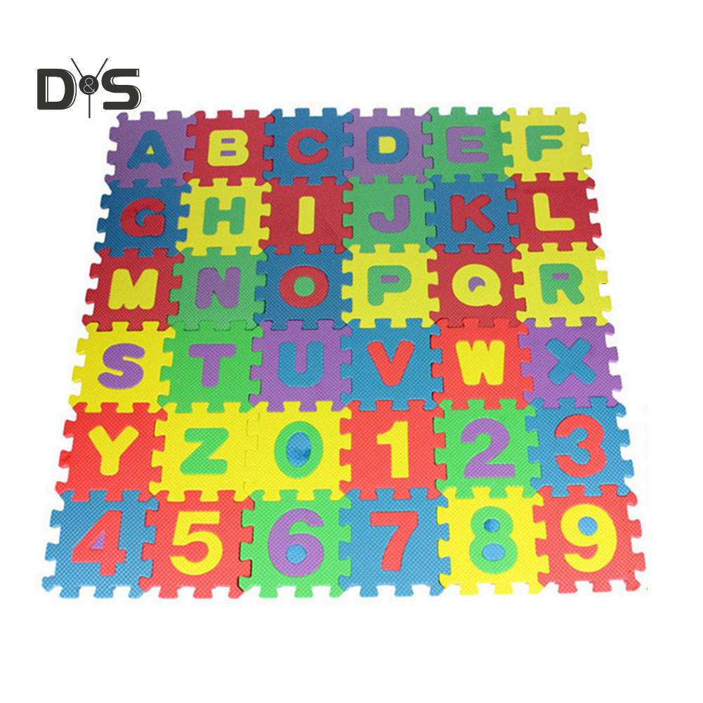 Alphabet Numbers Puzzles Crawling Foam Floor Mat Education Toy