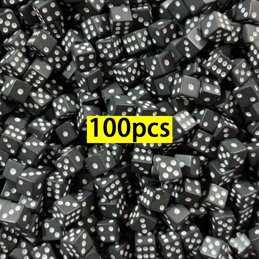 

100/200/500pcs 8mm Mini Six Sides Acrylic Dice Entertainment Supplies for Board Card Game Gathering Festival Party XJM