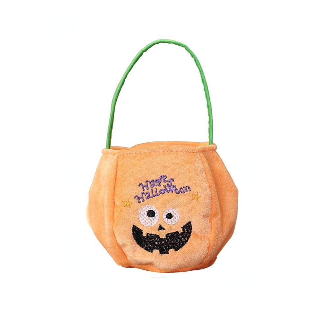 Bat Party Trick Or Treat Pumpkin Gift Basket Halloween Handbag Tote Bags Candy Bag Loot Bag