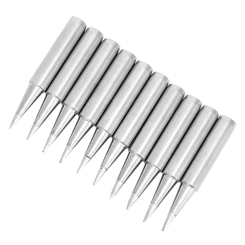 10pcs  Free Solder Iron Tip Set Soldering Iron Tip Welding Tool Accessory 900MT0.8D