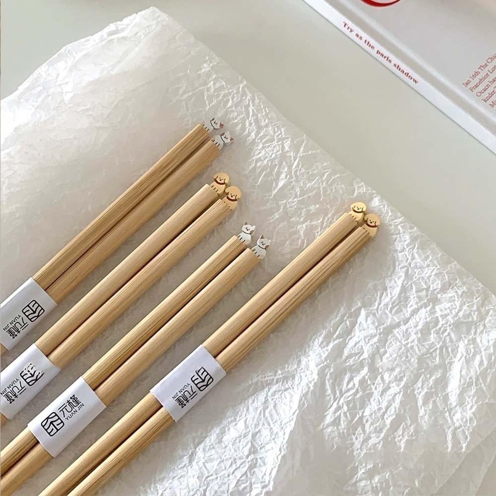 Dog Cat Noodle Chopsticks Long Hot Pot Use Chopsticks Cartoon Long Chopstick  Kitchenware
