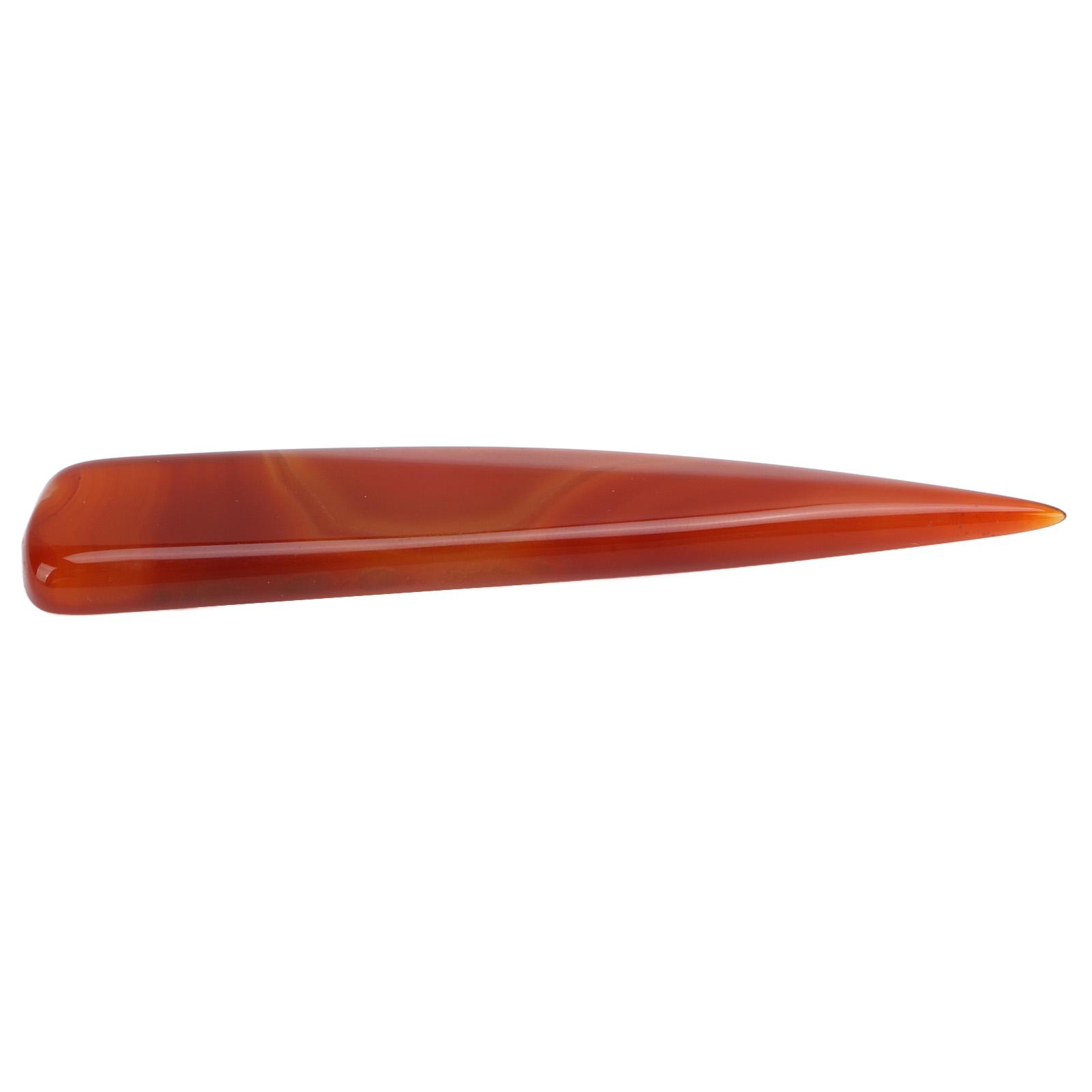 

Red Agate Burnisher Knife Professional Hand Jewelry Burnisher Jewelry Polishing Tool for Gold Sliver Copper 8cm / 3.1in