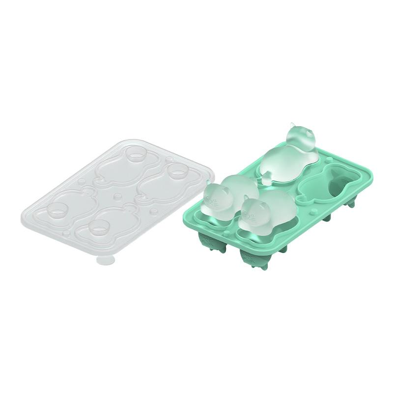 New Kitten-Shaped Ice Tray Mold Food-Grade Silicone  Cube Tray Whiskey  Maker Homemade Cube Tool