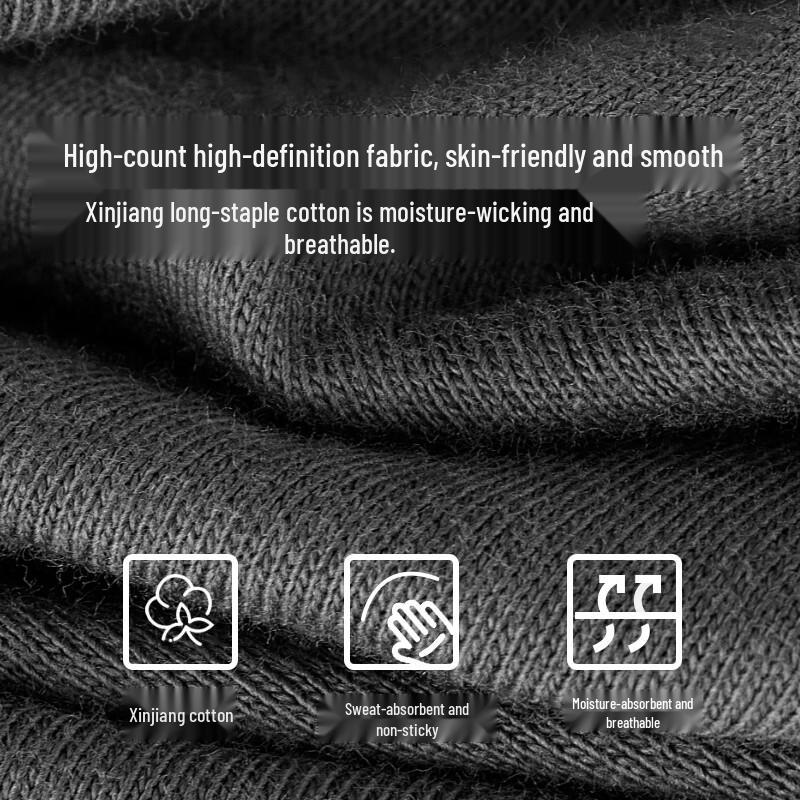 Qipilangg Men's Antibacterial Cotton-Spandex Boxer Briefs (3-Pack)