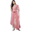Rytras Women'S Rayon Printed Straight Kurti With Palazzos And Dupatta Set (Small) Pink