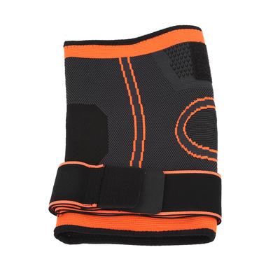 Knee Support Brace Guard Adjustable Band Knees Sleeve Protector Outdoor Indoor Sports Orange L