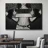 Sexy Women Posters Bad Girl Black and White Print Canvas Paintings Wall Art For Modern Pop Room Home Decoration Pictures Mural