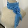 26 Colors Decorative Headscarf Solid  Pink Rose Knitted Scarf Shawl Shawl Flower Sunscreen Headscarf Ladies Office Scarf