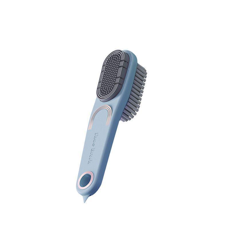 

Portable Dual-Sided Non-Shedding Shoe and Garment Brush with Soft Bristles