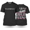 Mechanical Repairman Printed Mens Tshirt with Mechanical Component Pattern Casual Harajuku Round Neck Mens Streetwear Clothes