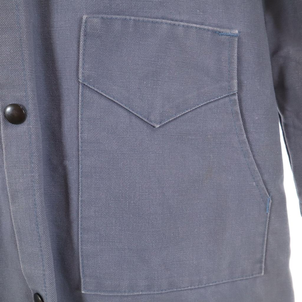 Trail Duster 90s Made in USA Old Duster coat 12 Navy system Men's Used