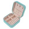 Tragbares Schmuckkästchen mit Reißverschluss 4 Fächer Große Kapazität Facheinteilung Aufbewahrung Weiche Auskleidung Mini Schmuck