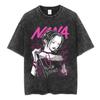 Japanese Anime Nana Osaki Retro Washed T-shirt 2026 Summer New Men's Women's Clothing Harajuku T-shirt Cotton Casual T-shirt