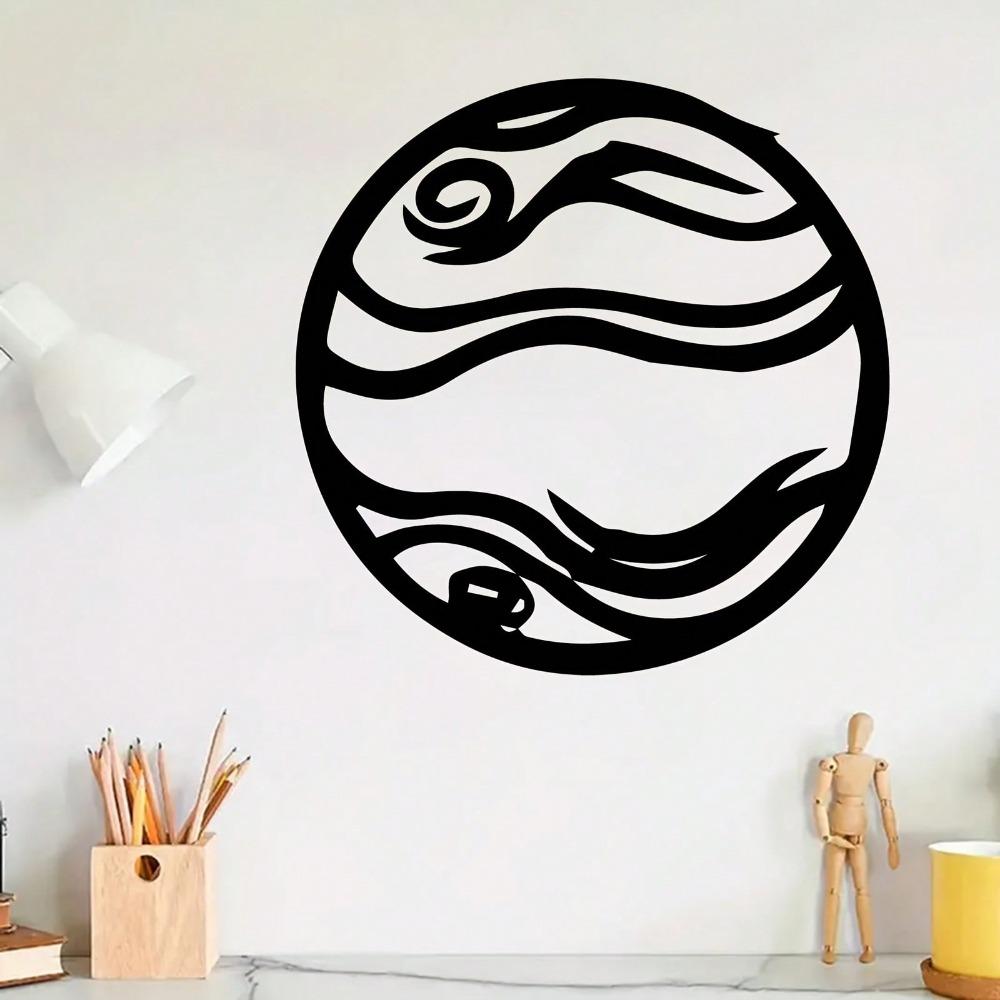 Abstrakte Wellen-Metall-Wandkunst Wetterbeständig Innen Außen Zaun Wohnzimmer Dekor