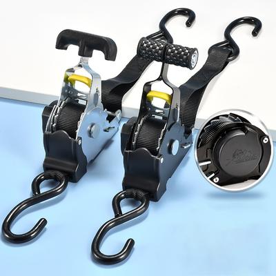 Automatický zatahovací popruh s ráčnou Automatická smršťovací páska svazku pro motocykly Ráčna popruhu na zavazadla