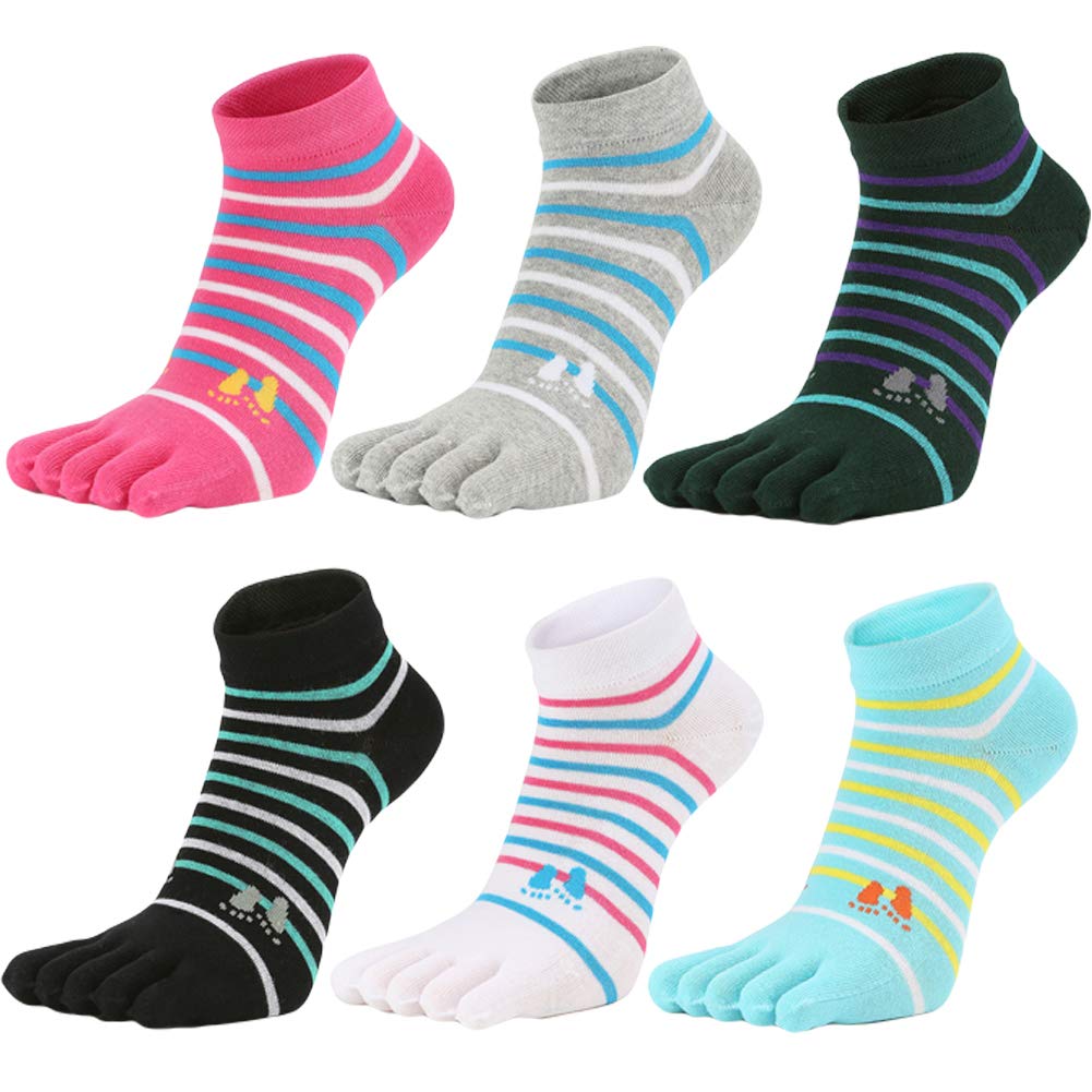 

5 Toe Short Ankle Sweat Quick 6 Color Set [WIOIW] Носки, Носки, Женские носки, Спортивные, Длинные, Впитывающие, Сушащие,