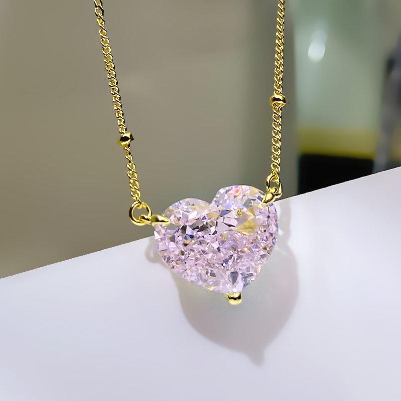 

Подвеска Темпераментное сердце в стиле Мори, позолоченное серебро 925 пробы, ожерелье для женщин 925 Sterling Silver