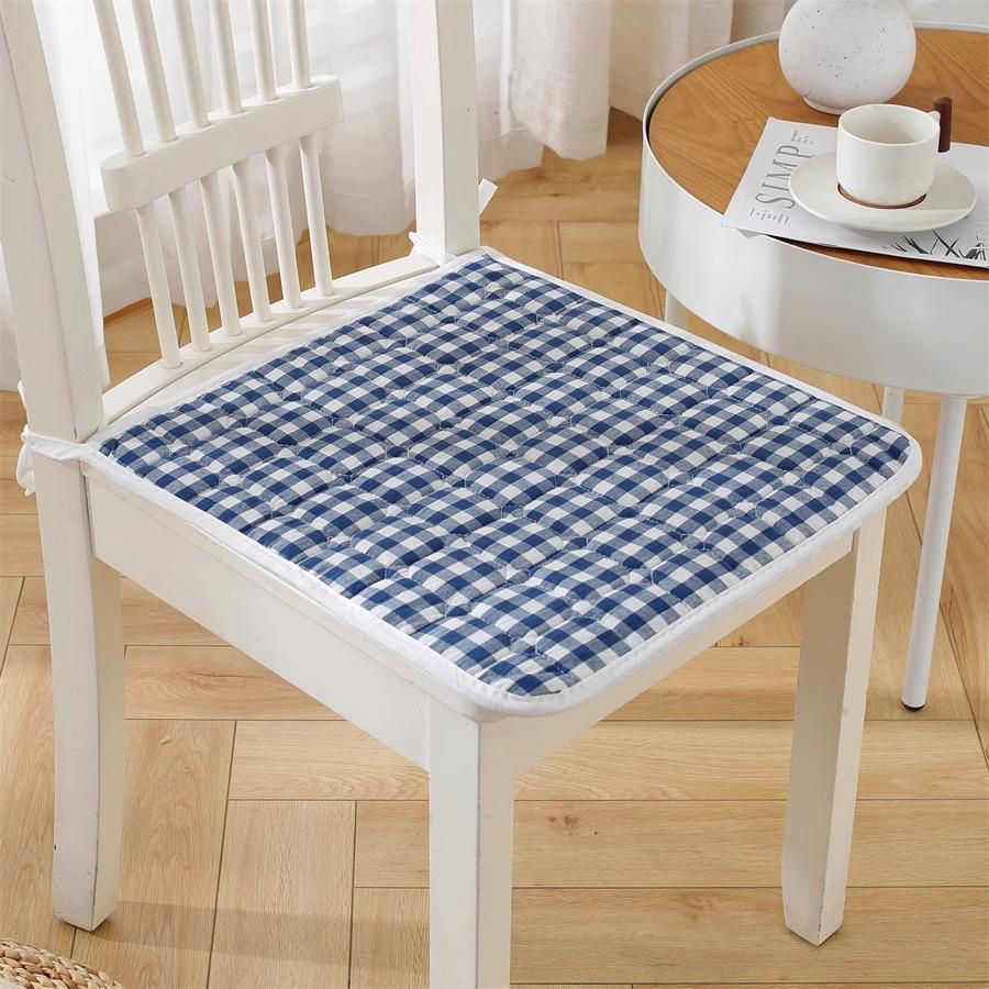 Cotton Chair Cushion Breathable Office Chair Pad Simple Dining Chair Cushion All Season Use