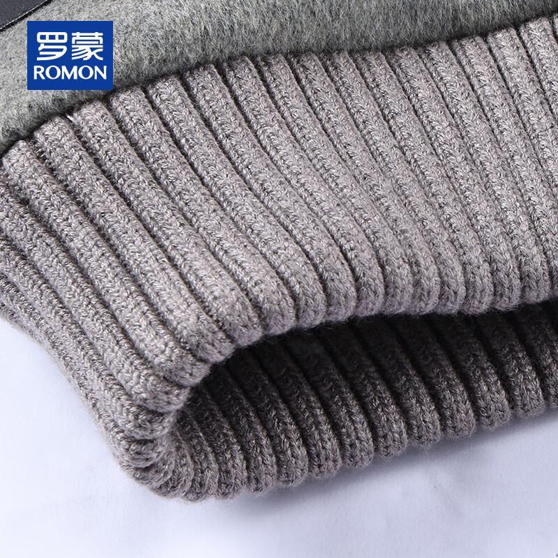 ROMON Men's Luxury Wool & Cashmere Short Overcoat