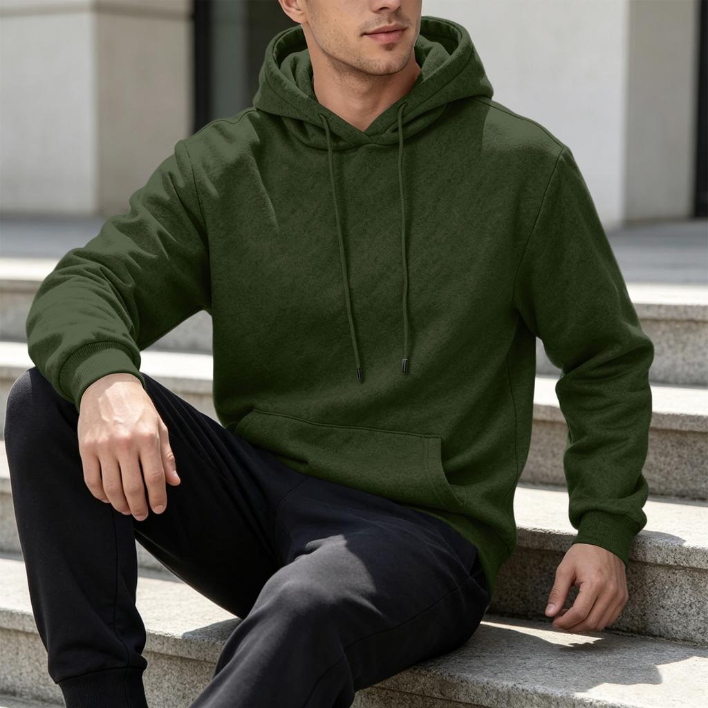 Men's Casual Loose Fit Hoodie Sweatshirt for Fall Winter Daily Wear