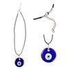 Freundschaft Glücksparty Schlüsselbeinkette Blauer Augenanhänger Choker-Halskette für Frauen Amulett-Halskette