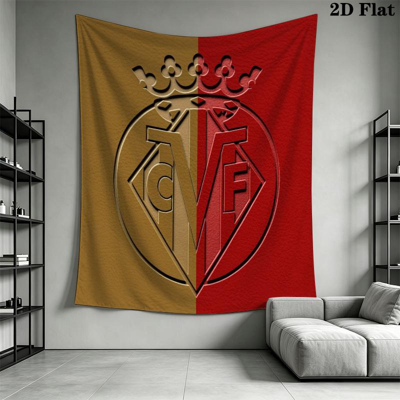 Villarreal Wall Tapestry Aesthetic Wall Hanging Printed Fabric Blanket Decorative Tapestries for Bedroom Living Room Home Decor
