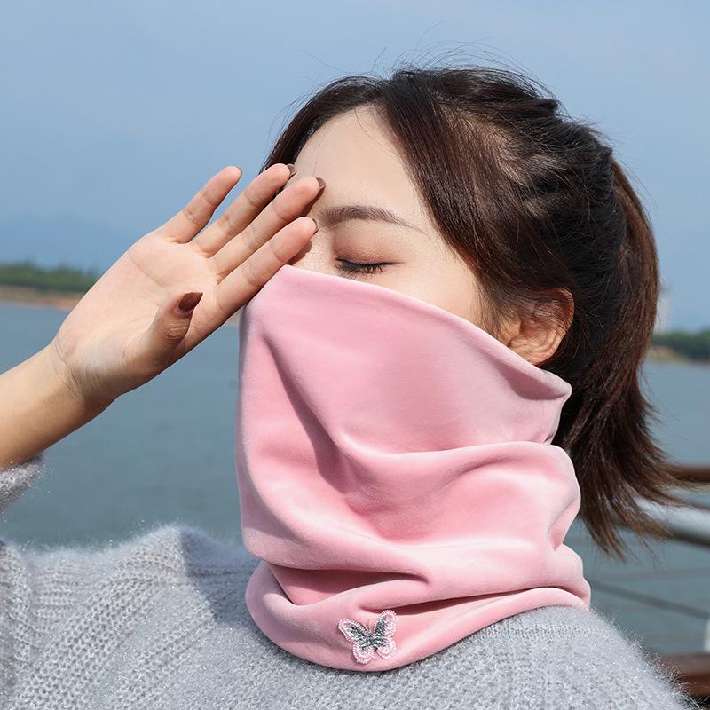 

Unisex Windproof Winter Neck Gaiter: Warm Outdoor Cycling Face & Neck Protector Under 60cm розовый/фиолетовый