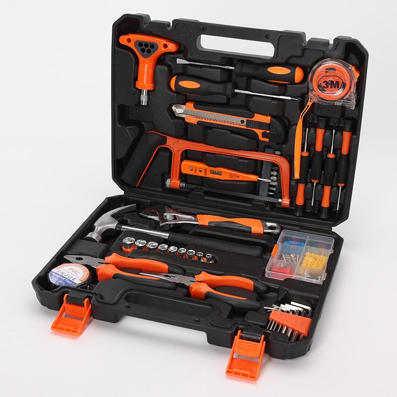 Carbon Steel Hand Tool Kit for Home, Vehicle, and Auto Repair