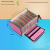 A5 Financial Storage Organizing Bag Multi-Layer Folder Small Size Invoice File Holder Bill Bag Desktop Office Storage Clip