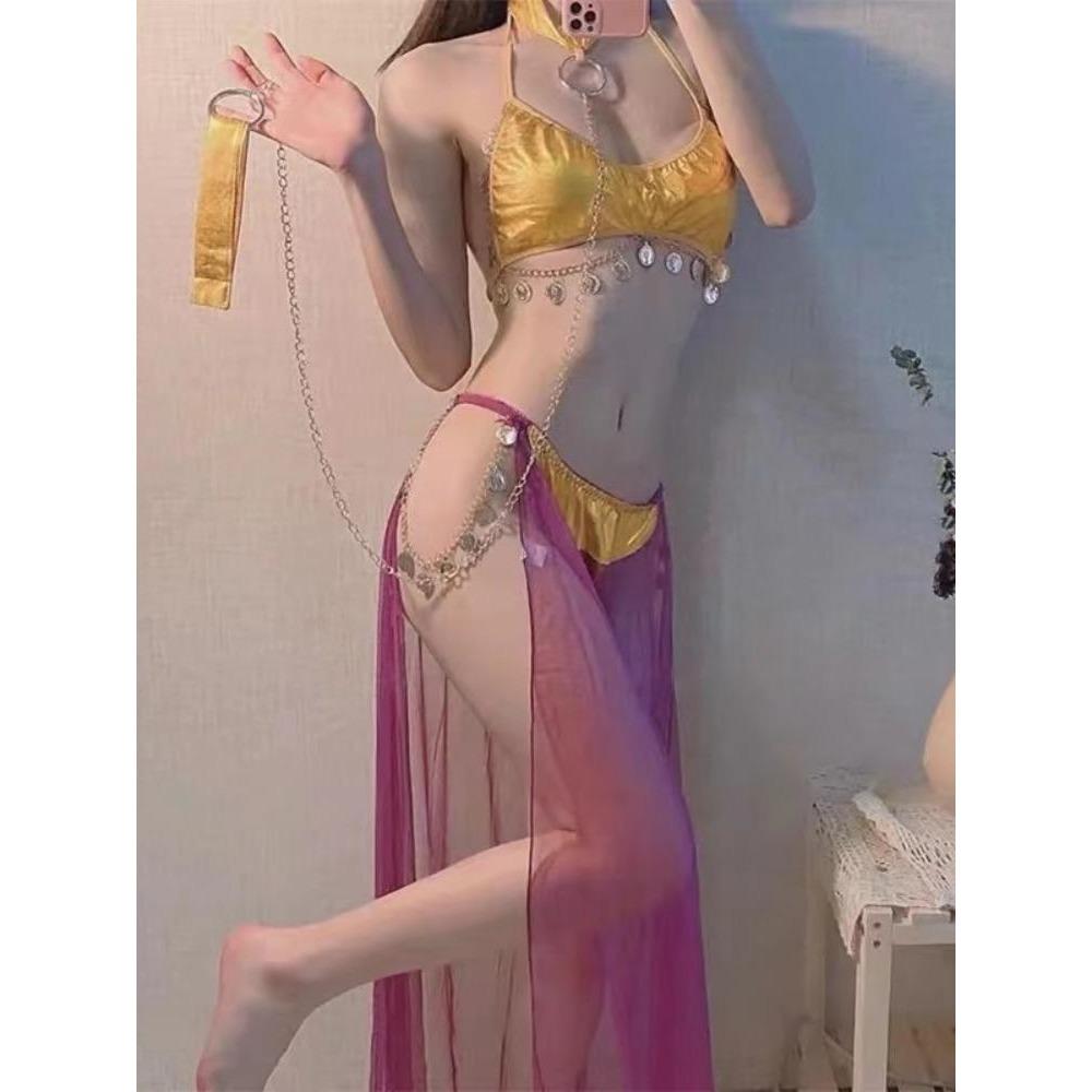 Maid Role Play Lingerie Transparent Mini Skirt Open Anal Underwear Erotic Student Cosplay Costumes Exotic Club Theme Outfit