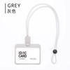 Hard Plastic ID Accessories with Lanyard Badge Holder Transparent Identification Card Holder Portable Cardholder