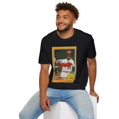 T-shirt de baseball Lou Brock, T-shirt rétro unisexe, Cadeau pour fans de sport, Classique