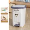 Trash Can With Lid Kitchen Standing Trash Can Large-Capacity Bin Dustbin Bathroom Bucket Toilet Wastebasket Household Items