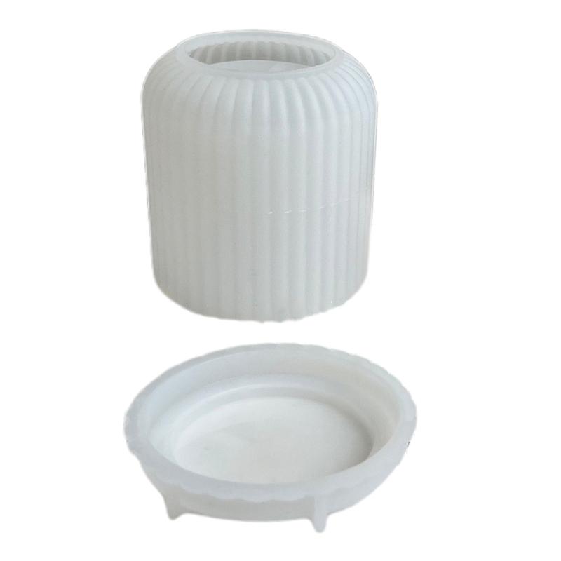 Tea Cup Shaped Candle Silicone Mold Jar Silicone Molds for Making Candle Handmade Ornament Home Decor