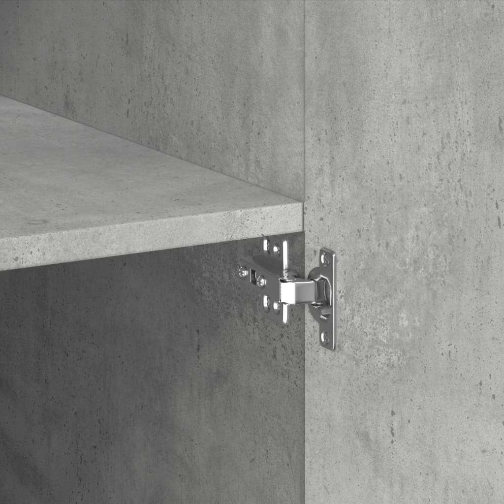 Highboard Concrete Grey 80 x 42.5 x 185 cm Particleboard