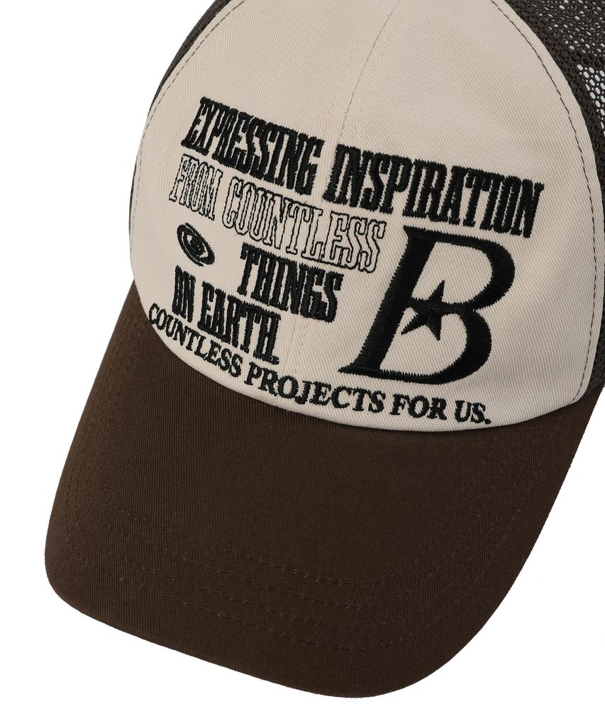 BAUF B Logo Mesh Ball Cap [Brown]