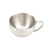Stainless Steel Coffee Cup Set Heat Resistant Cup Saucer Set Exquisite Coffee Mug  Cafe Accessories