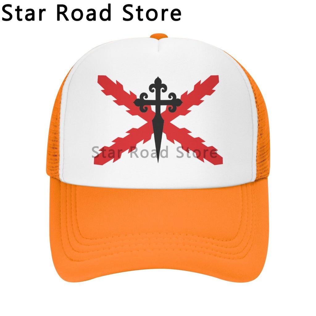 Spanish Empire Baseball Caps Spain Hats Imperio Travel Burgundy Hispanic Catholic Monarchy Cross Flags hat Unisex Unisex Trucker Cap