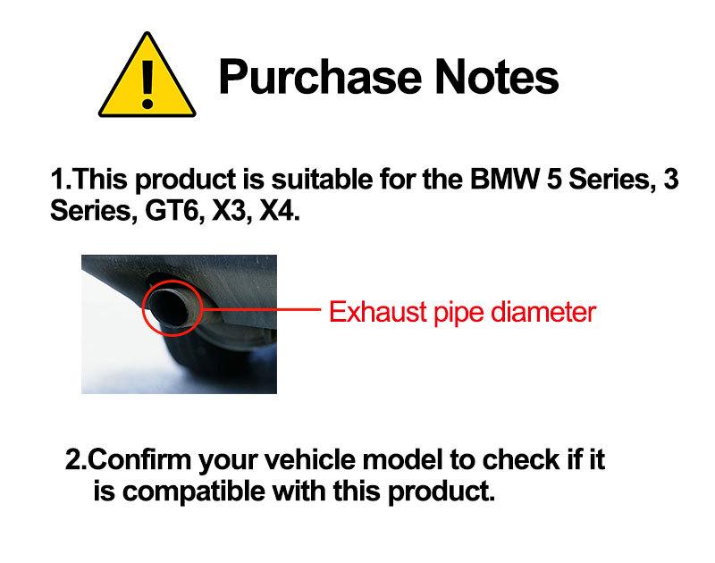BMW 3/5 Series, GT 6X3X4 M Logo Quad Exhaust Tailpipe - Forged Carbon Fiber