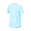 Li-Ning Running Series Letter Logo Print Quick-Dry Round-Neck Short-Sleeve T-Shirt Women Tops Light-Wax-Blue ATST520-4