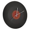 Wall Clock 12 Inch Retro Round Silent Battery Operated Wall Record Clock for Coffee Shop Living Room