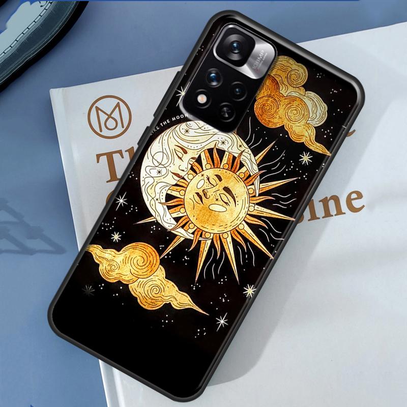 Sun Moon Case For Xiaomi Redmi Note 13 12 11 9 10 14 Pro 9S 10S 11S 12S Redmi 14C 10C 12C 13C Cover