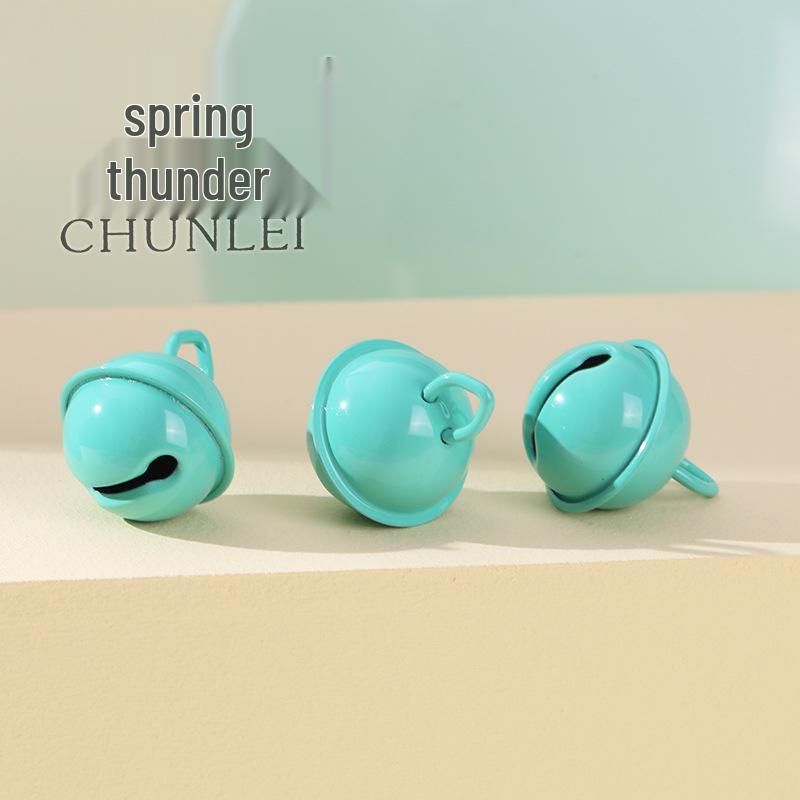 22mm Tiger Mouth Candy-Colored Christmas Hanging Bell Ornament Jewelry & Choker Accessory