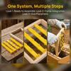 4Pcs Yellow Queen Rearing Frame Bar Plastic Queen Rearing Kit  Apiary Management