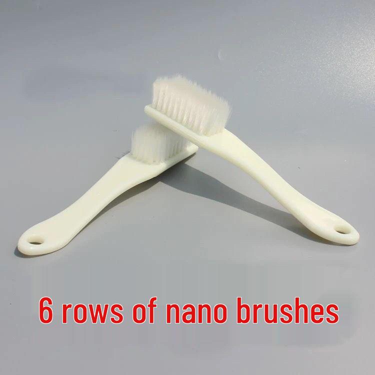 Nano Antique Brush Set: 4 & 6 Row Boar Bristle with Nylon Steel Wire for Patina Finish